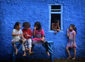Blue window