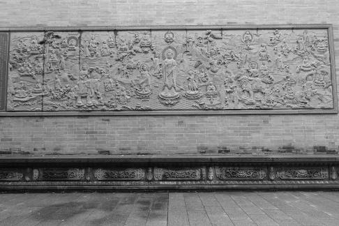 Buddha relief sculpture