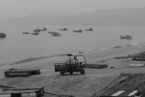 Fishing boats at sea 5