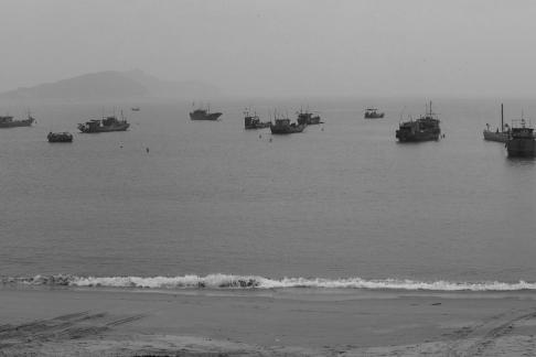 Fishing boats at sea 7