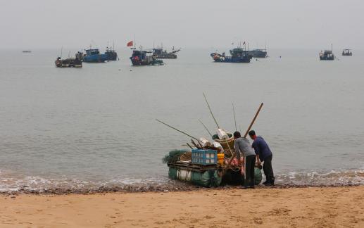 Fishing boats at sea 19