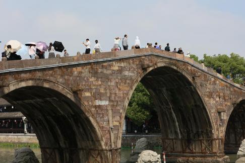 Crossing a small bridge 4