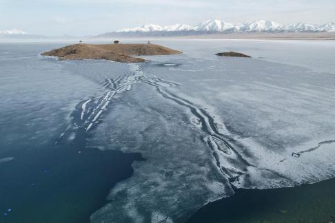 Winter frozen lake 7