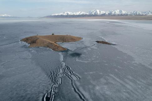 Winter frozen lake 6