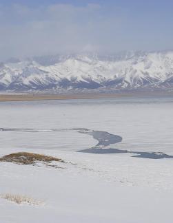 Snowy Lake scenery 9