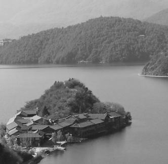 Mountains surround water 22