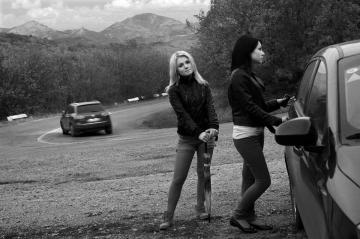 Picnic on side of  road