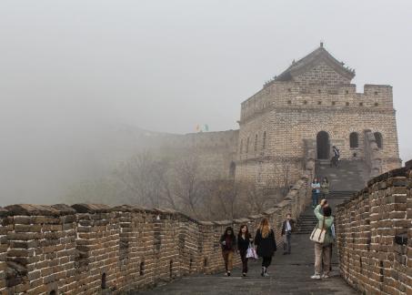 Great Wall in fog