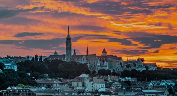 Budapest In Evening