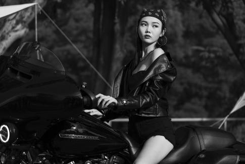 Harley Motorcycle Girl