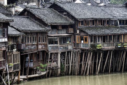 Ancient city Diaojiao building