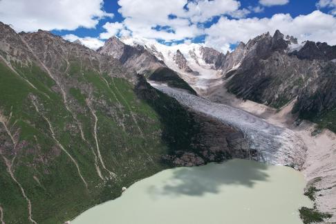 Snow capped mountains and lakes 2