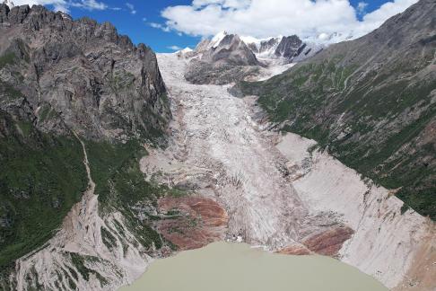 Snow capped mountains and lakes 4