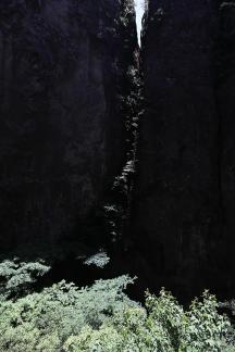 Green between cliffs 8