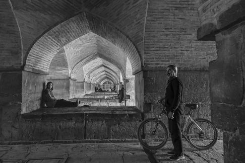 Under The Haku Bridge In Isfahan