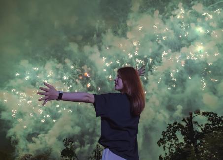 Watching fireworks in Liuyang 3