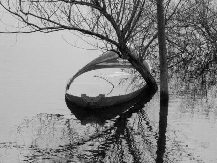 A boat full of water