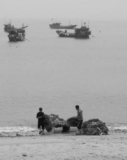 Fishing boats at sea 46