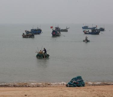 Fishing boats at sea 34
