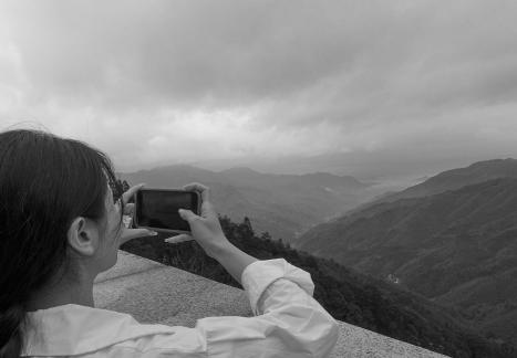 Mountain shadows in my arms