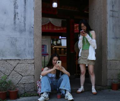 Watchman in front of the door  9