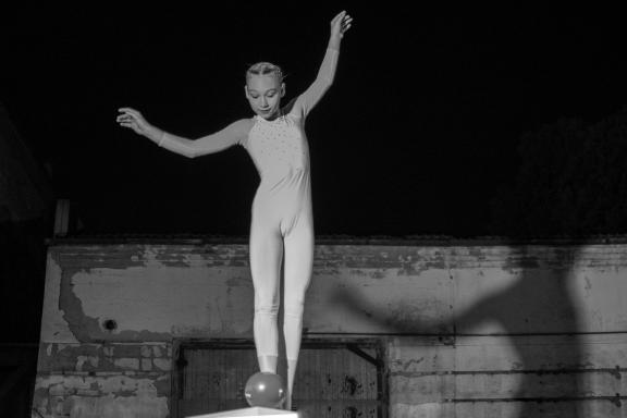 Girl on the ball