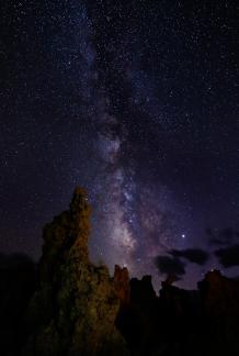 The Milky Way over the tufa
