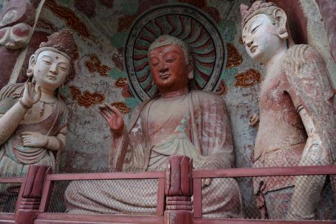 Buddha in Maijishan Grottoes