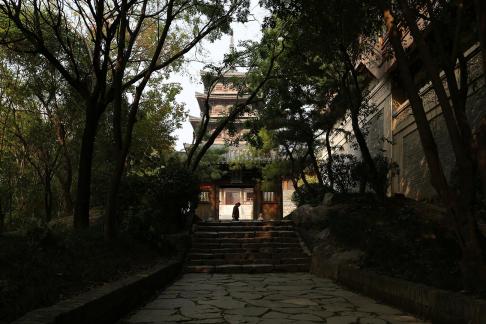 Ancient tower deep and serene