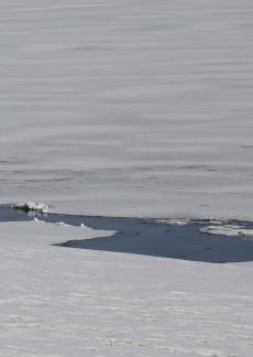 Snowy Lake scenery 4