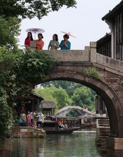 Crossing the Water Town Bridge 7