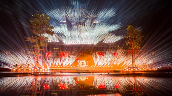 Ancient Tower Light Show