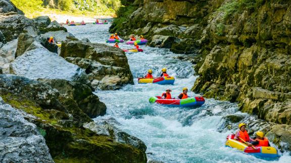Rhapsody of Rapids and Orange Dots