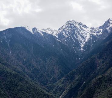 Snowy Peaks and Clear Clouds 2