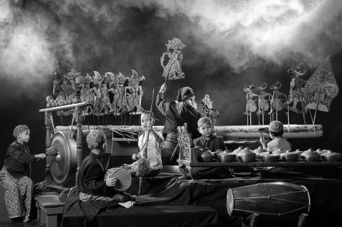 Traditional Javanese puppet show