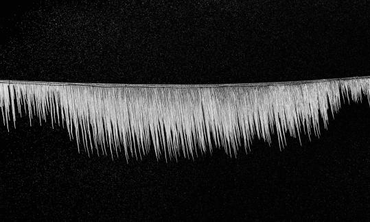Ice formation on wires