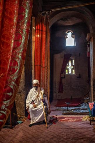 A gentleman praying