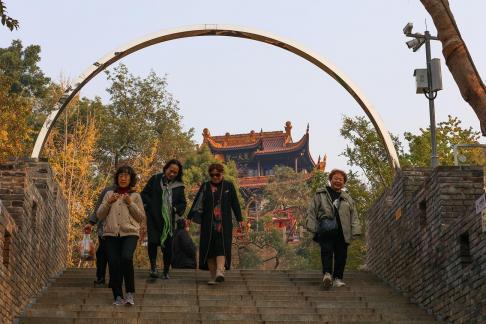 Inside and outside the door