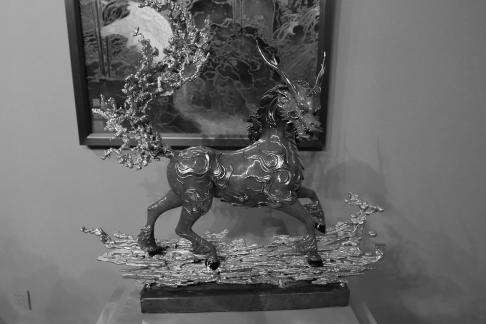 Good omens in front of the hall