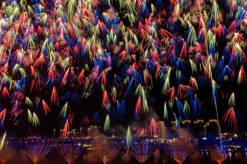 The sky is filled with fireworks 4