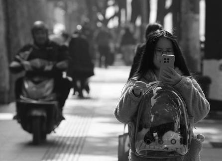 Walking down the street 5