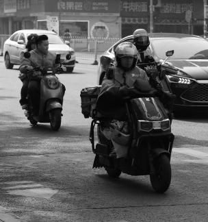 Walking down the street 8