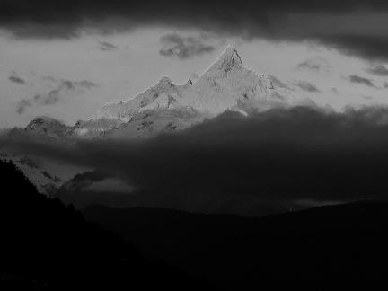Golden Peak above the clouds 1