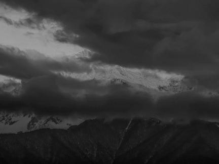 Golden Peak above the clouds 3