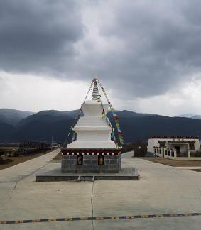 Tibetan White Pagoda 1