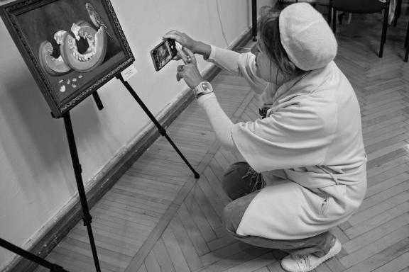 At the exhibition