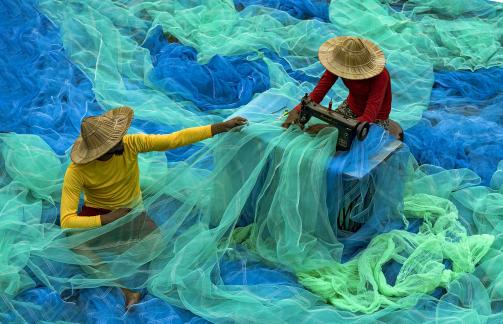 BUSY WITH KNITTING