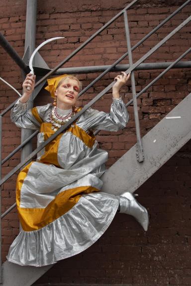 Lady with a sickle