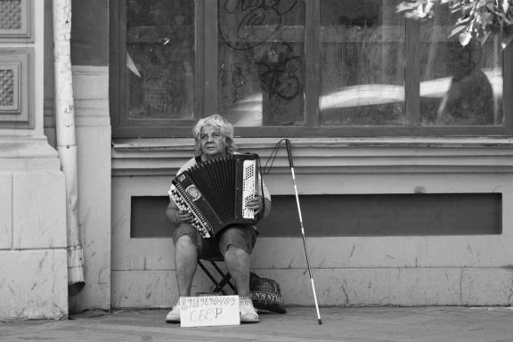 Lonely accordion