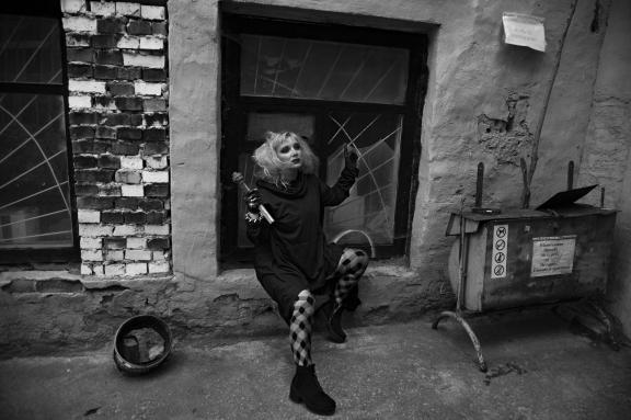 In the slums